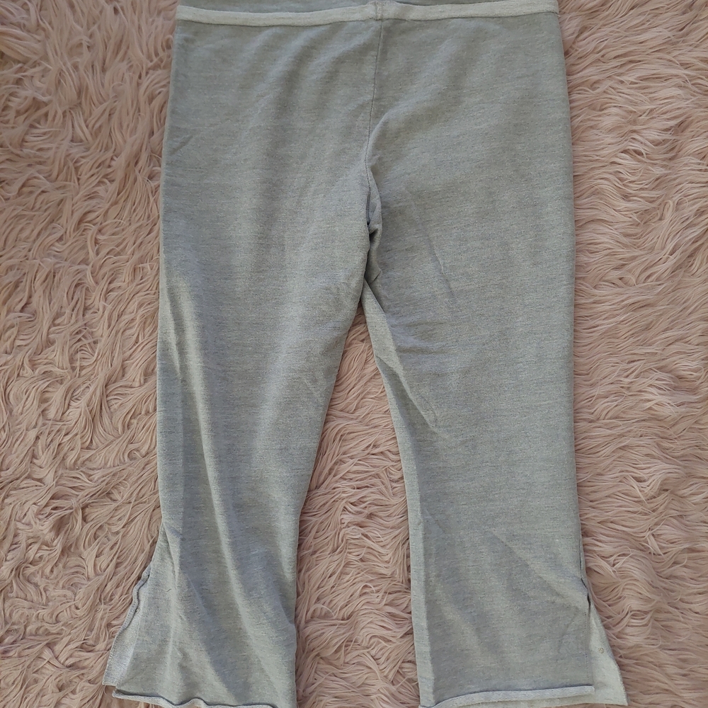 💥4☆ for $20: Gray Rhinestone Slit Bottom Pants